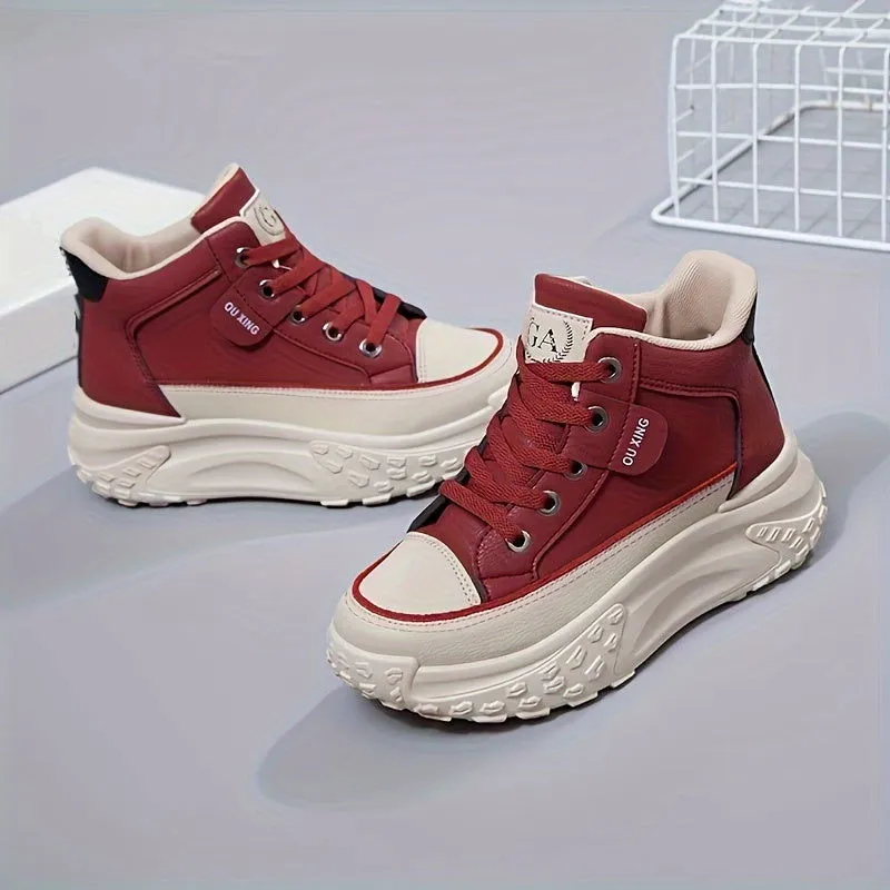 Ultimate Style & Comfort  Soft Sole High Top Platform Sneaker Boots