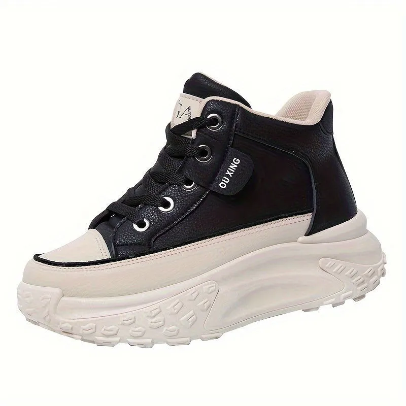 Ultimate Style & Comfort  Soft Sole High Top Platform Sneaker Boots