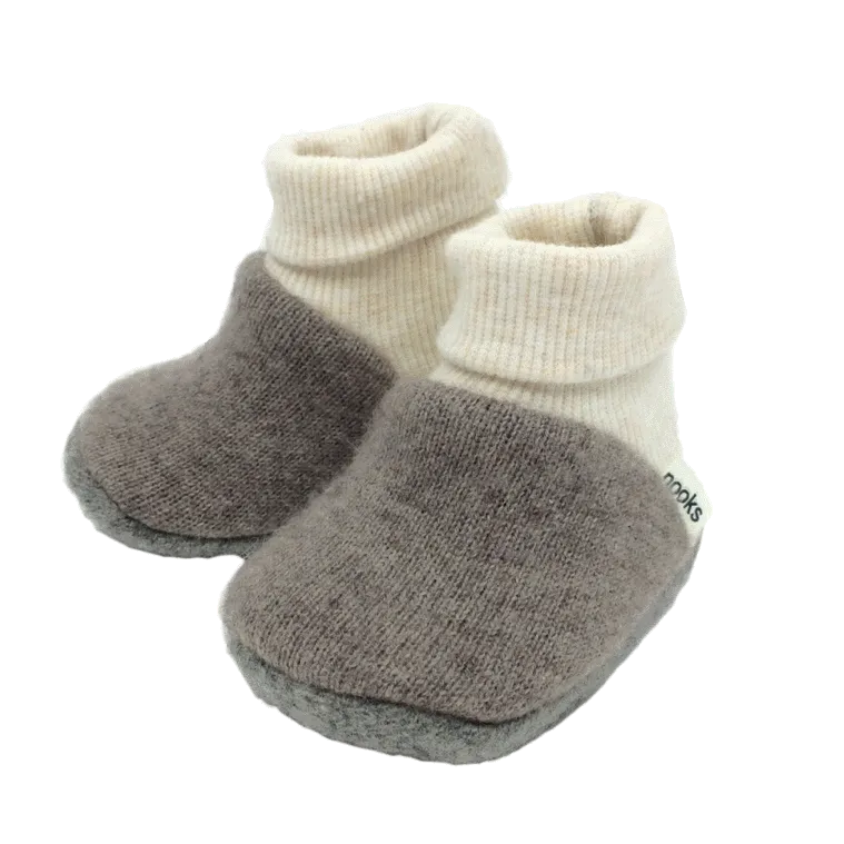 Upcycled Cashmere Pre-Walking Booties