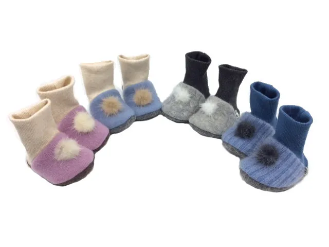 Upcycled Cashmere Pre-Walking Booties