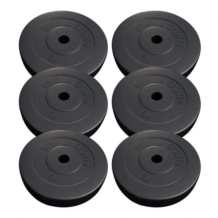 Vinyl Weight Plate Set - 6x 5KG