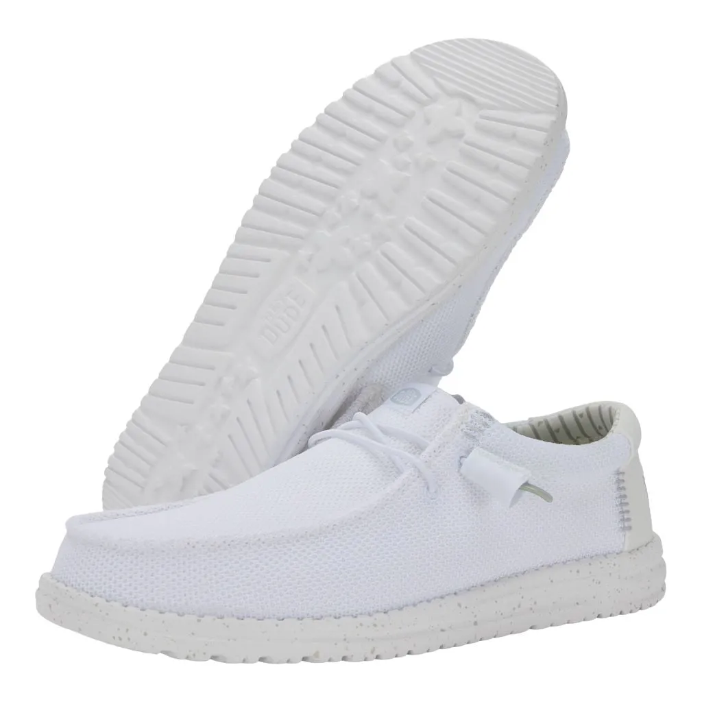 Wally Stretch Sox Wide - White