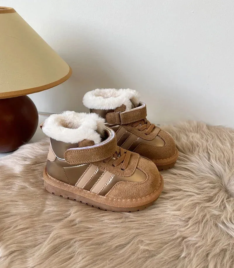 Warm Plush Fur Non-slip High Top Sneaker Snow Boots