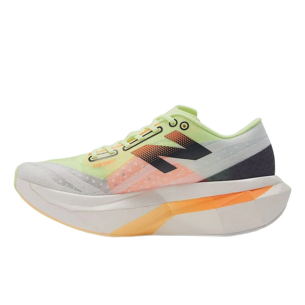 Womens FuelCell SuperComp Elite v4 - White/Bleached Lime Glo/Hot Mango