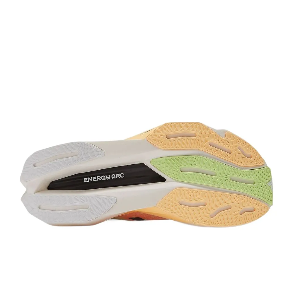 Womens FuelCell SuperComp Elite v4 - White/Bleached Lime Glo/Hot Mango