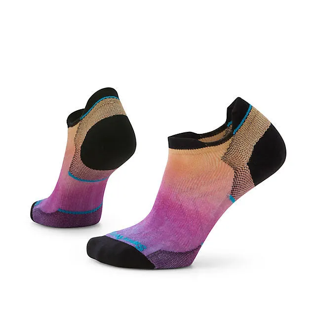 Women's Run Zero Cushion Ombre Print Low Ankle Socks