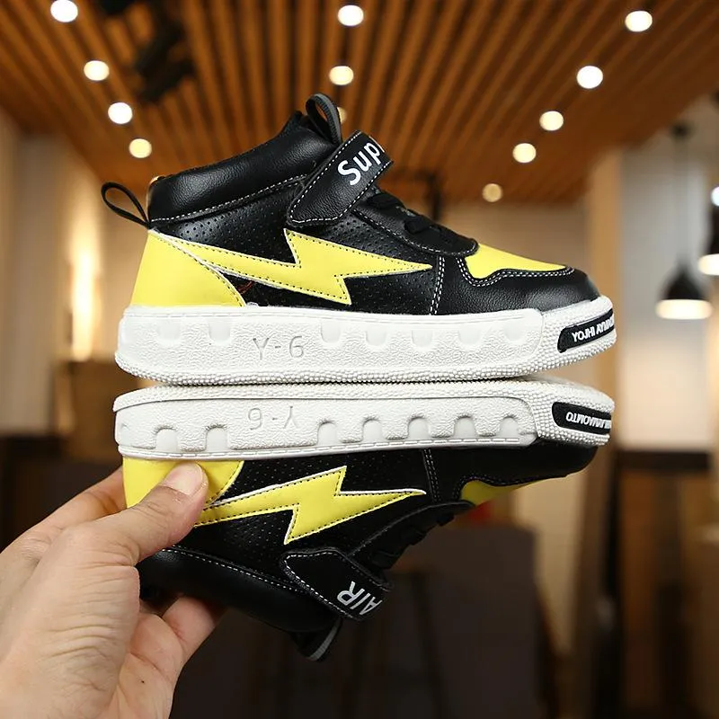 Yellow and Black Canvas Sports Shoes