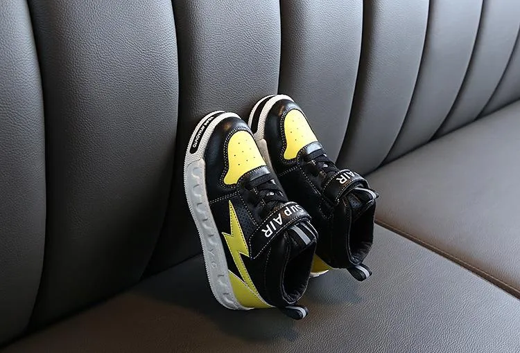 Yellow and Black Canvas Sports Shoes